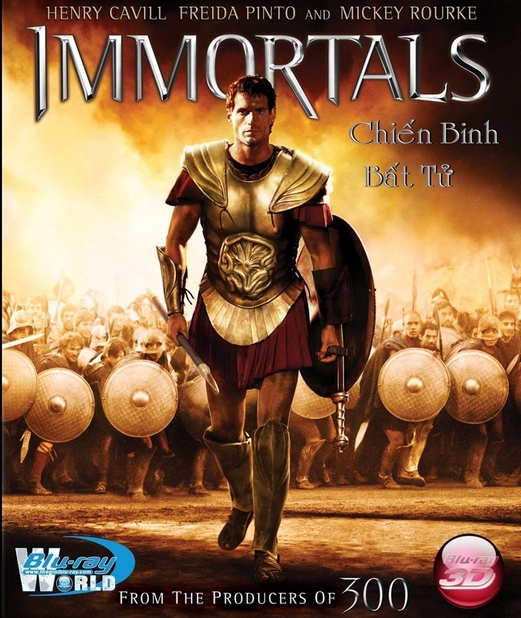 D067. Immortals - Chiến Binh Bất Tử 3D 25G (DTS-HD 5.1) 